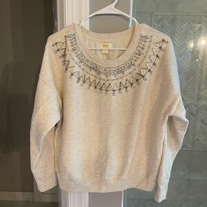 Maeve jeweled sweatshirt.
